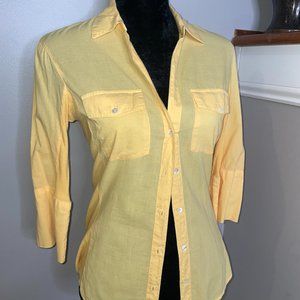 James Perse Contrast Ribbed Surplus Shirt